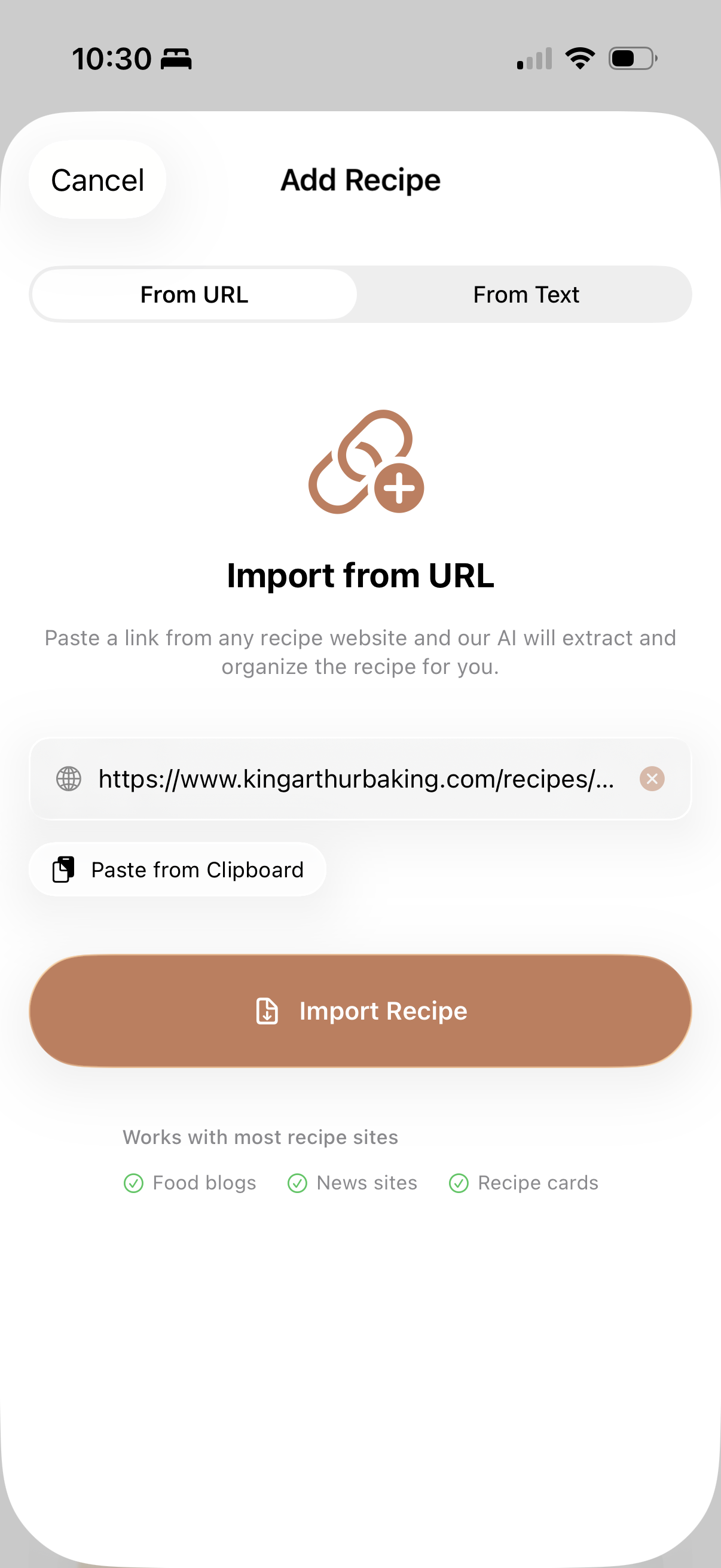 Recipe Import
